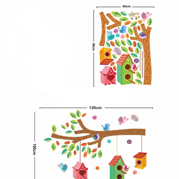 Sticker camera bebe - Casute pentru pasari pe creanga [4]