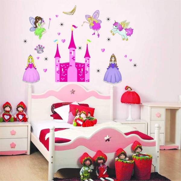 Sticker camere fetite- Castel cu printese [2]