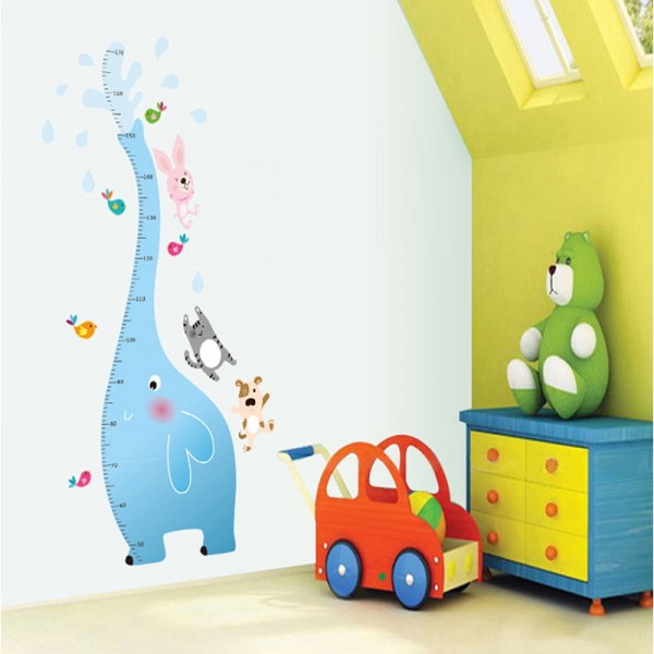 Sticker centimetru - Grafic de crestere - Elefantul stropitor [2]