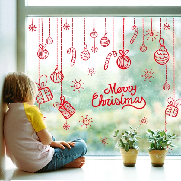 Sticker Craciun - Merry Christmas! - globuri si cadouri [9]