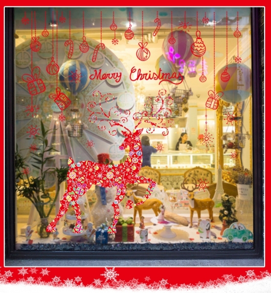 Sticker Craciun - Merry Christmas! - globuri si cadouri [7]