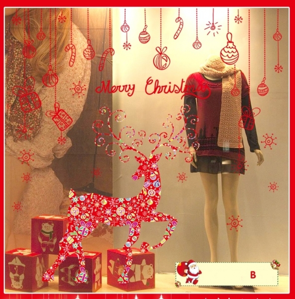 Sticker Craciun - Merry Christmas! - globuri si cadouri [2]