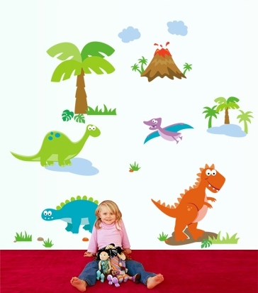 Sticker decorativ copii - Lumea dinozaurilor [2]