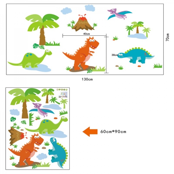 Sticker decorativ copii - Lumea dinozaurilor [6]