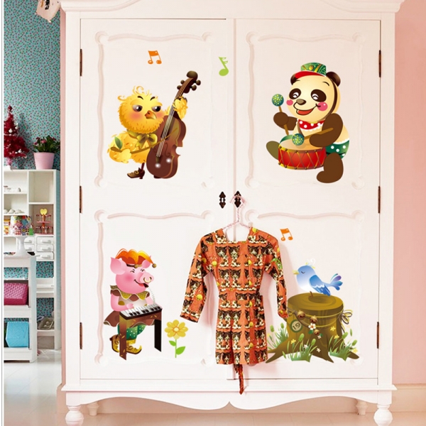 Sticker decorativ copii - Muzicienii veseli [3]