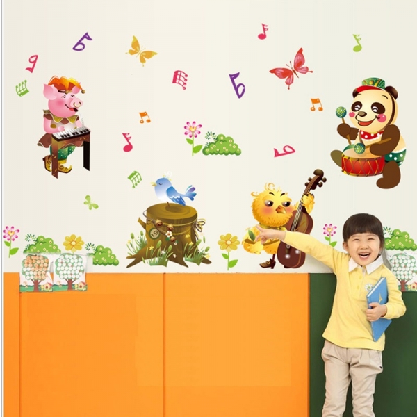 Sticker decorativ copii - Muzicienii veseli [1]