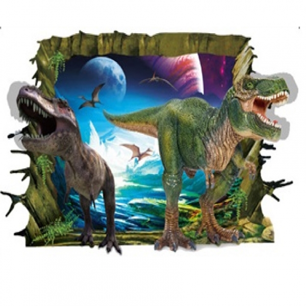 Sticker decorativ de perete 3D - Dinozauri [5]