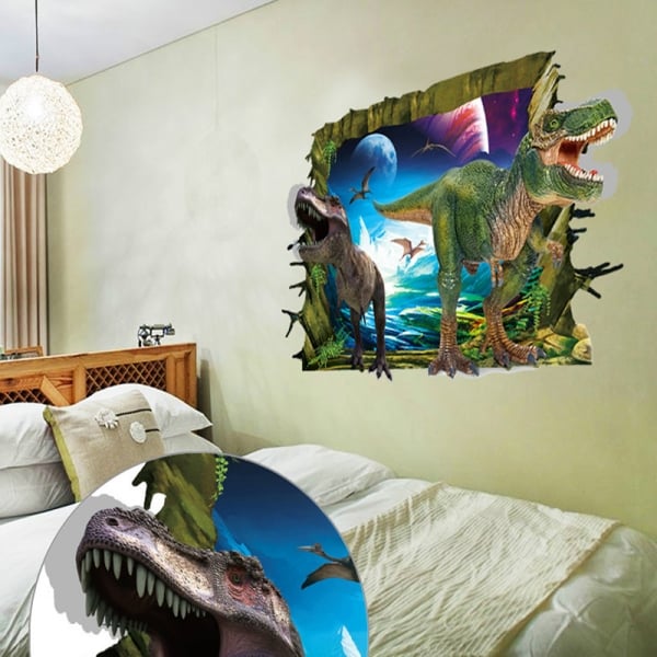 Sticker decorativ de perete 3D - Dinozauri [4]