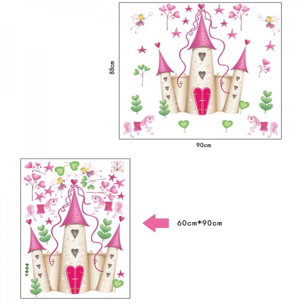 Sticker decorativ pentru fete- Castelul din poveste [6]
