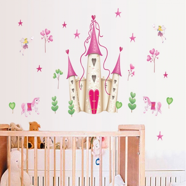 Sticker decorativ pentru fete- Castelul din poveste [4]