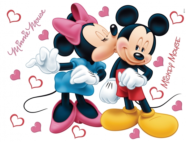Sticker Mickey Mouse si Minnie - 65x85cm - DK882 [1]