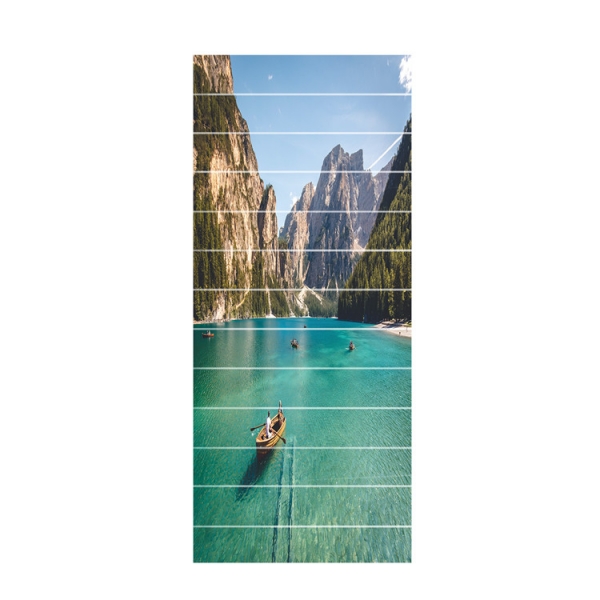 Sticker scara interioara - In barca pe lac - 13 folii de 18x100 cm [6]