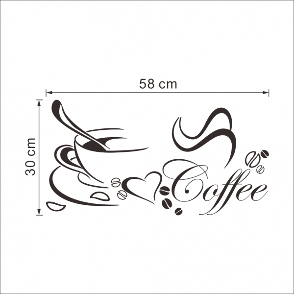 Stickere bucatarii - I love coffee - Ceasca de cafea [6]