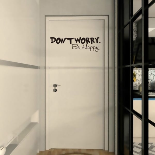 Stickere citate motivationale - Don't worry, be happy [3]