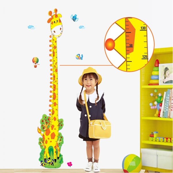 Stickere copii - Grafic de crestere girafa vesela - masurator inaltime [5]