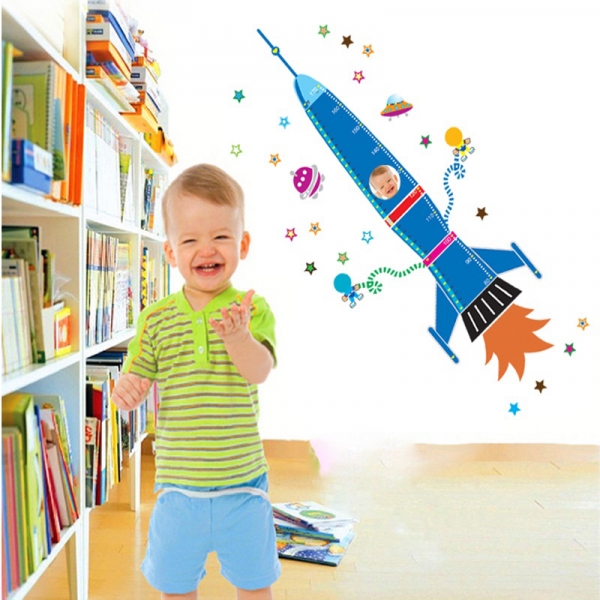 Stickere copii - Grafic de crestere Racheta spatiala - masurator inaltime [8]