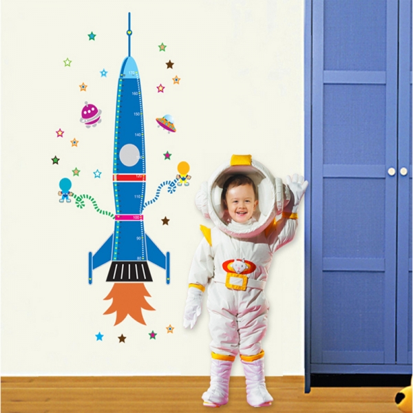 Stickere copii - Grafic de crestere Racheta spatiala - masurator inaltime [7]