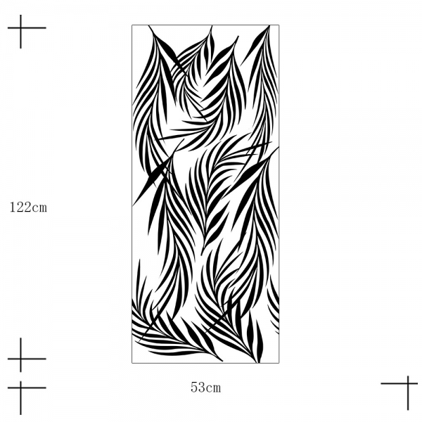 Stickere cu model repetitiv - Ramuri cu frunze ( efect de tapet) [4]