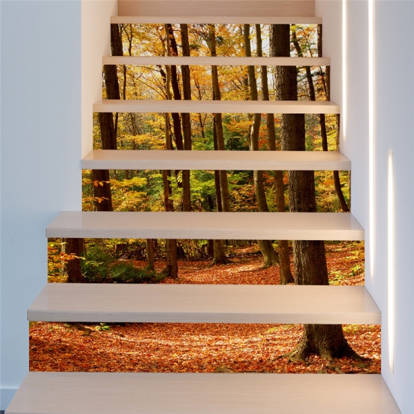 Stickere decorativ scari - Padure tomnatica - 6 folii de 18x100 cm [2]