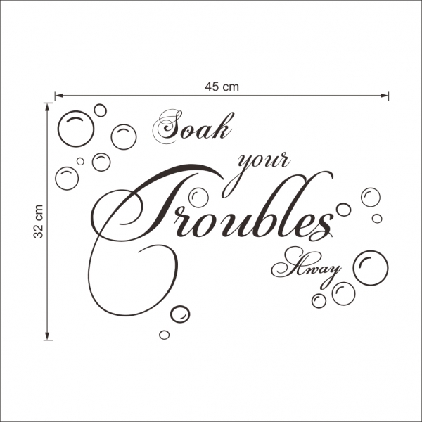 Stickere decorative baie - Soak your troubles away [7]