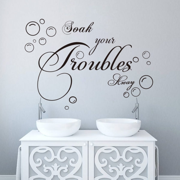 Stickere decorative baie - Soak your troubles away [2]