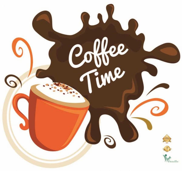 Stickere decorative cafea - Coffee time - 60x55 cm [1]