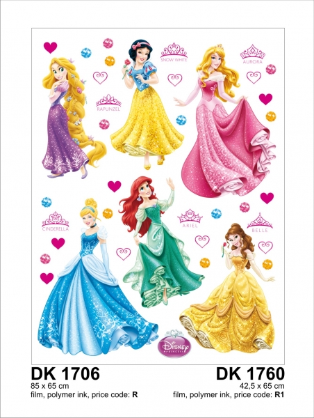 Sticker Printese Disney - 65x85cm - DK1706 [2]