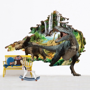 Autocolant 3D - Dinozauri - 100x86 cm [0]