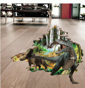 Autocolant 3D - Dinozauri - 100x86 cm [3]