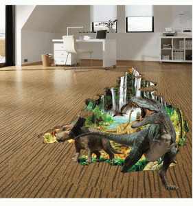 Autocolant 3D - Dinozauri - 100x86 cm [1]