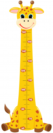 Sticker Masurator De Inaltime - Grafic De Crestere - Sticker Masurator Inaltime Girafa, 55x138 cm