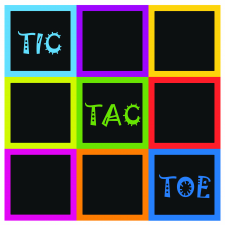 Stickere pentru Podea - Autocolant podea TIC TAC TOE - Joc X si 0