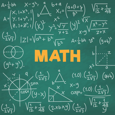 Stickere Decorative - Sticker decorativ scoli, Matematica - 125x125 cm