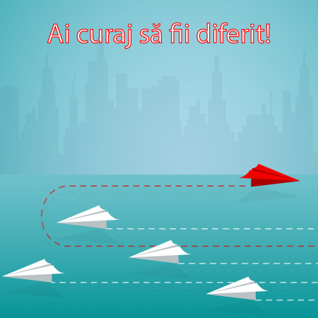 Stickere Decorative - Autocolant - Ai curaj sa fii diferit