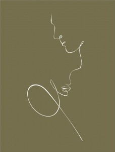 Art Prints - Postere - Couple Line Art Print