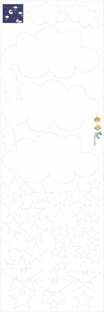 Decor camera bebe - Luna si nori - 135x125 cm [1]