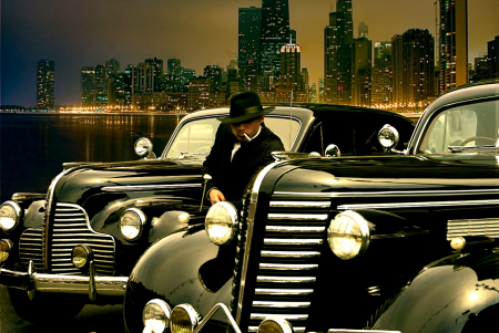 Fototapet Urban - Fototapet Gangster in Chicago