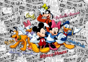 Fototapet Trupa lui Mickey Mouse [0]