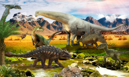 Fototapet Natura - Fototapet Dinozauri