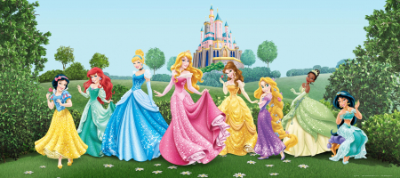 Fototapet Camere Copii - Fototapet Printese Disney - 202x90 cm