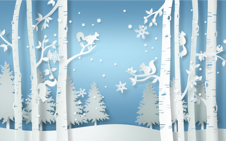 Fototapet Natura - Fototapet Winter Forest