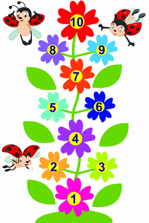 Stickere Decorative - Joc de podea Sotron, Floricele, Buburuze