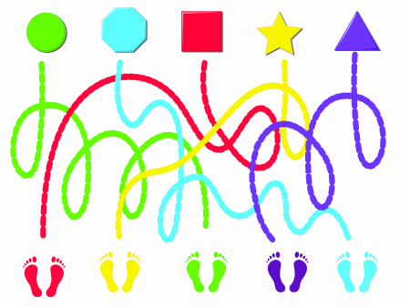 Stickere Decorative - Joc de podea Labirint