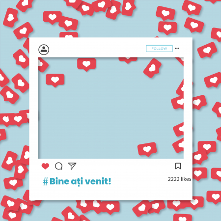 Stickere Decorative - Panou autocolant pentru poze Instagram