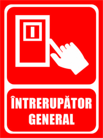 Stickere Decorative - Panou Intrerupator General - 20x30 cm