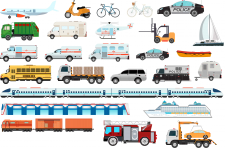 Stickere Decorative - Stickere Mijloace de Transport - 60x90 cm