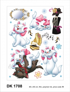 Sticker Pisicile aristocrate - Cats - 65X85cm - DK1708 [1]