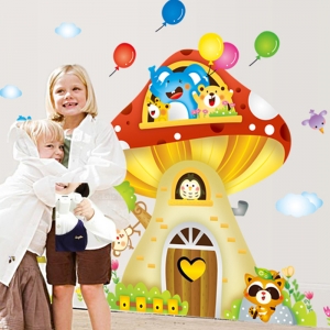 Sticker camere copii - Casuta din ciuperca [2]