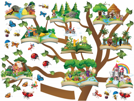 Sticker Copacul Povestilor - 165X165 cm [1]