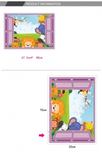 Sticker copii - Animale pe fereastra [4]